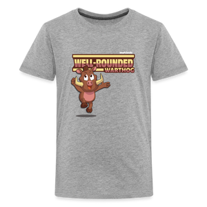 
            
                Load image into Gallery viewer, Well-Rounded Warthog Character Comfort Kids Tee - heather gray
            
        