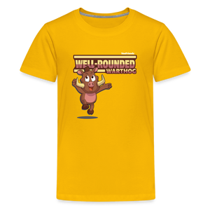 
            
                Load image into Gallery viewer, Well-Rounded Warthog Character Comfort Kids Tee - sun yellow
            
        