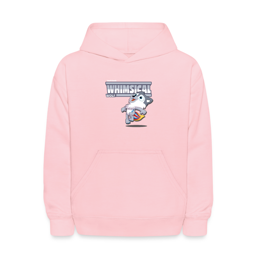 
            
                Load image into Gallery viewer, Whimsical Wolf Character Comfort Kids Hoodie - pink
            
        