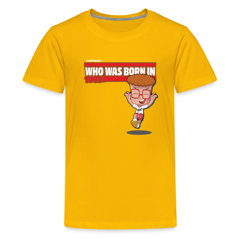 Who Was Born In 1997 Character Comfort Kids Tee - sun yellow