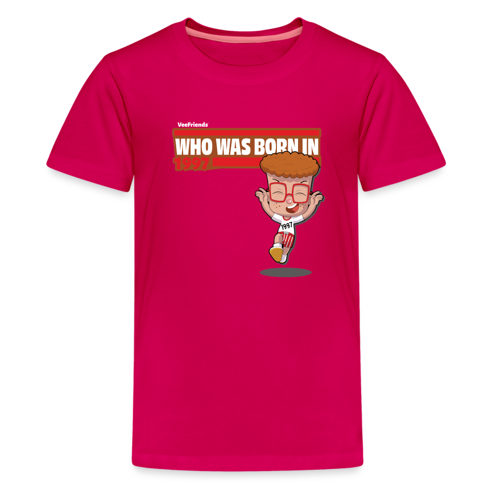 Who Was Born In 1997 Character Comfort Kids Tee - dark pink