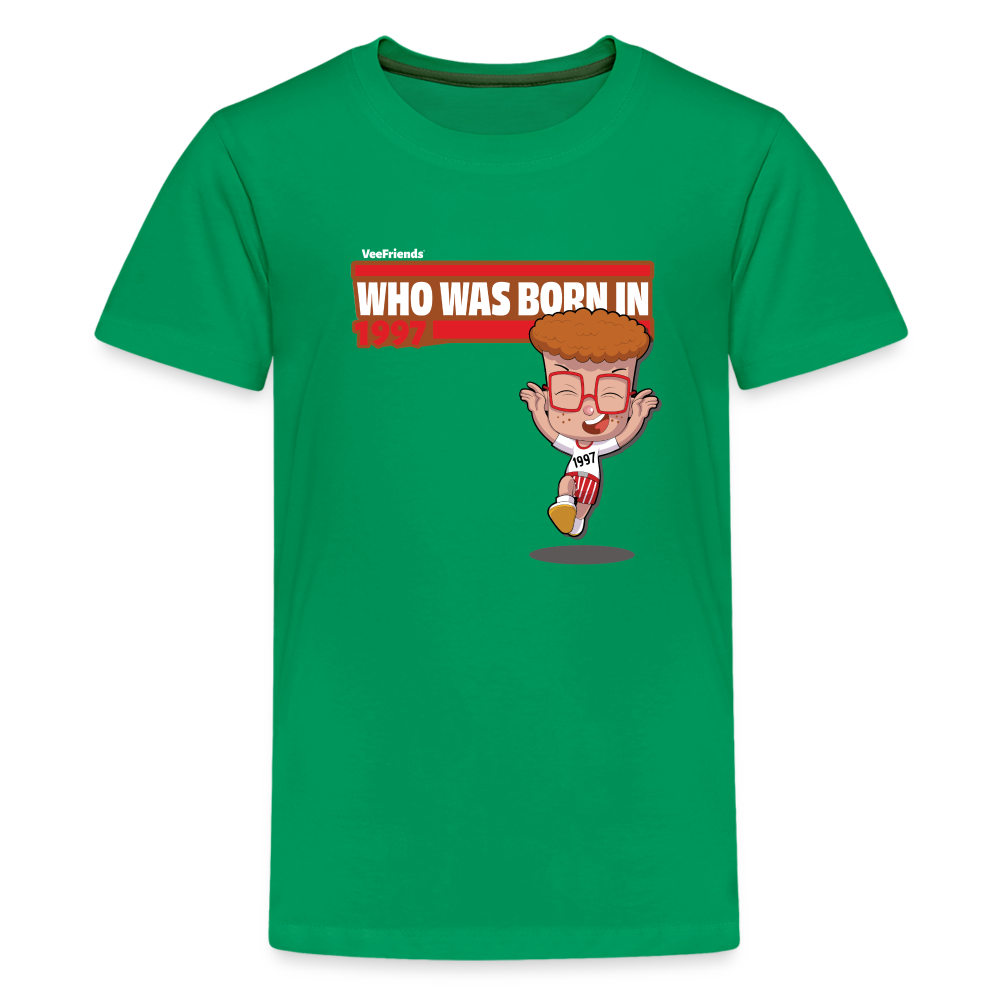 Who Was Born In 1997 Character Comfort Kids Tee - kelly green