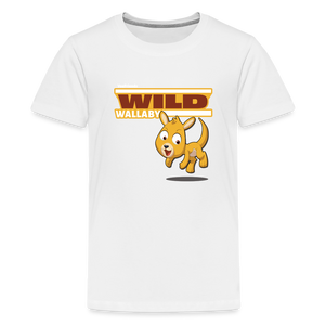
            
                Load image into Gallery viewer, Wild Wallaby Character Comfort Kids Tee - white
            
        