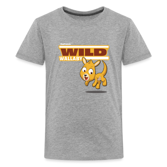 Wild Wallaby Character Comfort Kids Tee - heather gray