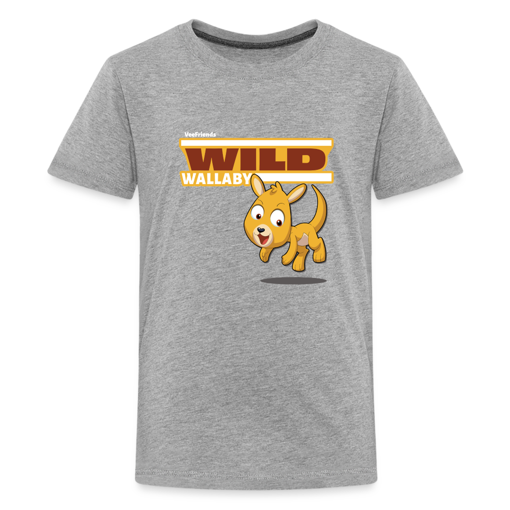
            
                Load image into Gallery viewer, Wild Wallaby Character Comfort Kids Tee - heather gray
            
        