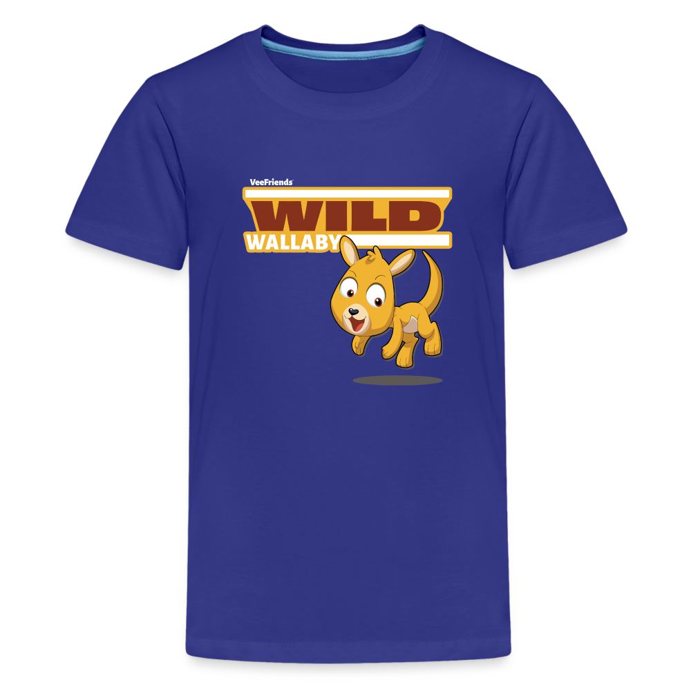 
            
                Load image into Gallery viewer, Wild Wallaby Character Comfort Kids Tee - royal blue
            
        