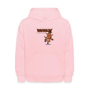 
            
                Load image into Gallery viewer, Wily Wild Boar Character Comfort Kids Hoodie - pink
            
        