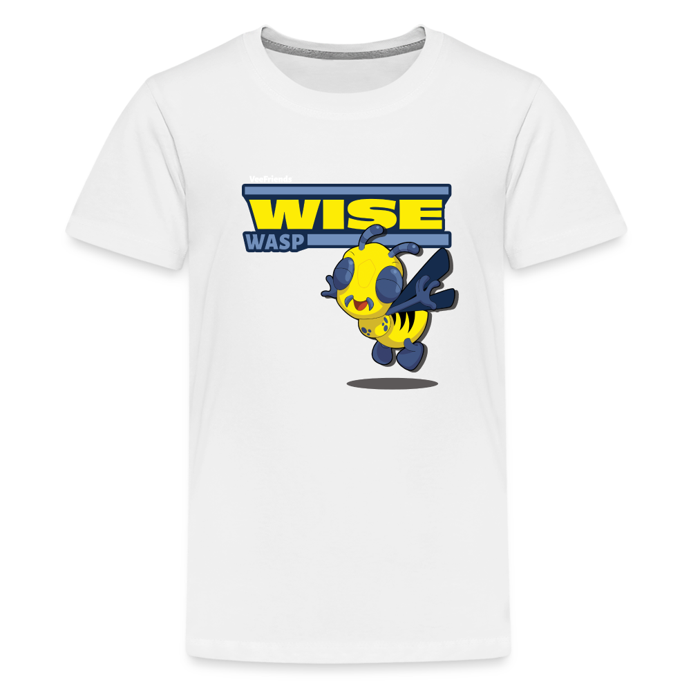 Wise Wasp Character Comfort Kids Tee - white