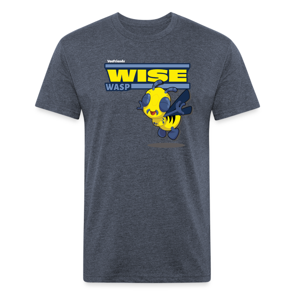 Wise Wasp Character Comfort Adult Tee - heather navy