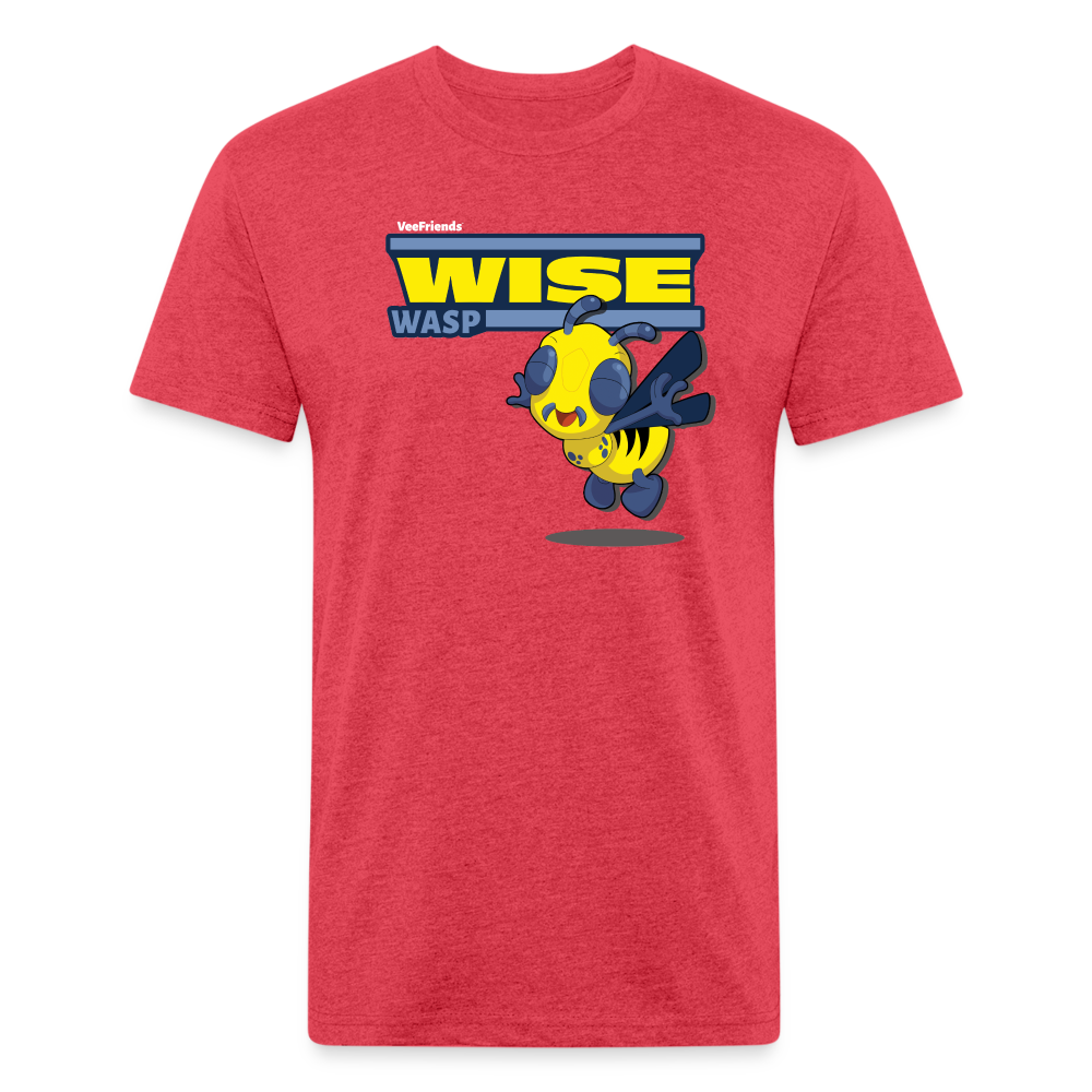 Wise Wasp Character Comfort Adult Tee - heather red