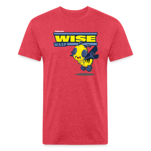 Wise Wasp Character Comfort Adult Tee - heather red