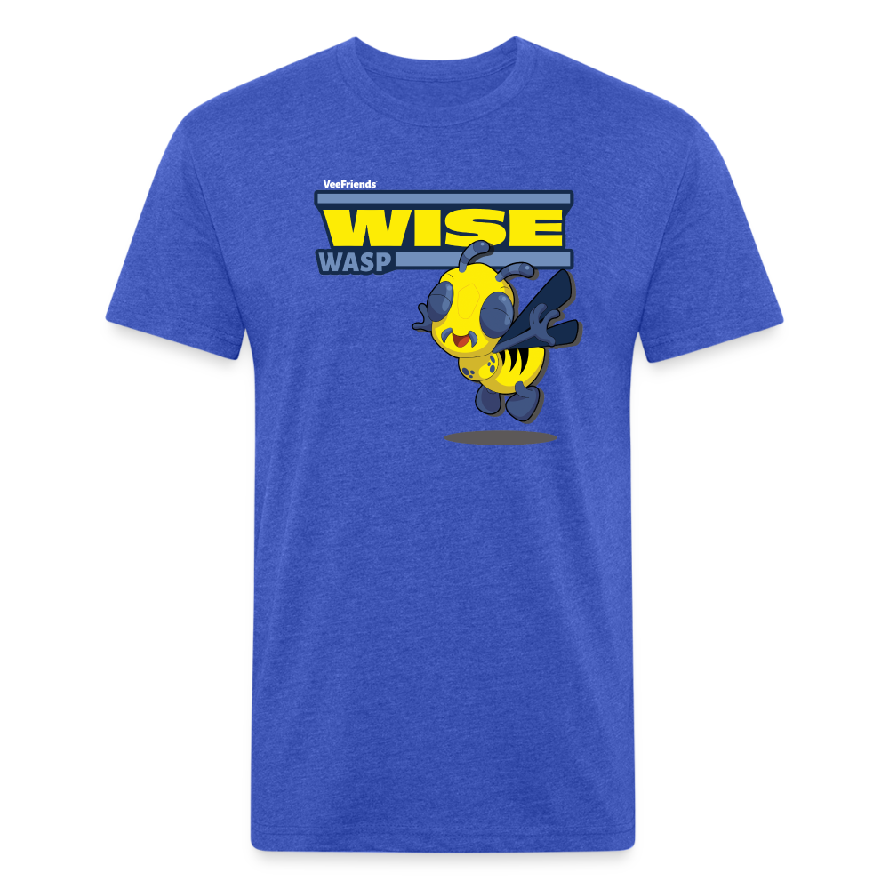 Wise Wasp Character Comfort Adult Tee - heather royal