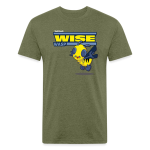 Wise Wasp Character Comfort Adult Tee - heather military green