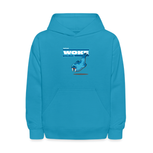 Woke Walrus Character Comfort Kids Hoodie - turquoise