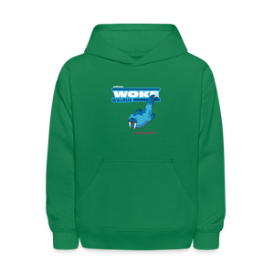 Woke Walrus Character Comfort Kids Hoodie - kelly green