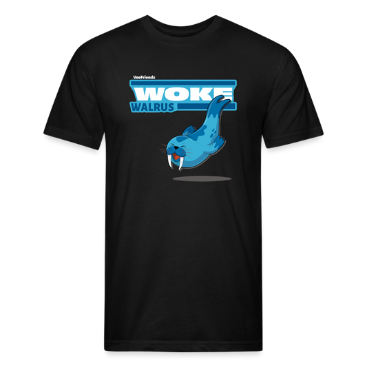 Woke Walrus Character Comfort Adult Tee - black