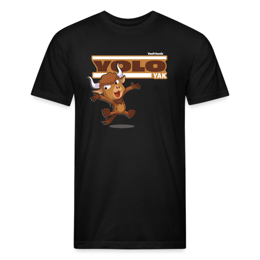 Yolo Yak Character Comfort Adult Tee - black