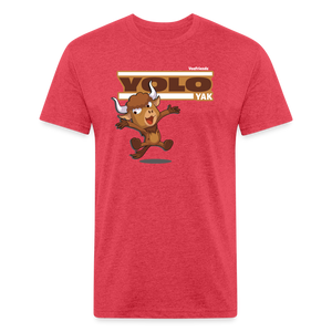 
            
                Load image into Gallery viewer, Yolo Yak Character Comfort Adult Tee - heather red
            
        
