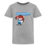 Your Poor Relationship With Time Is Your Biggest Vulnerability Character Comfort Kids Tee - heather gray
