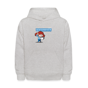 Your Poor Relationship With Time Is Your Biggest Vulnerability Character Comfort Kids Hoodie - heather gray