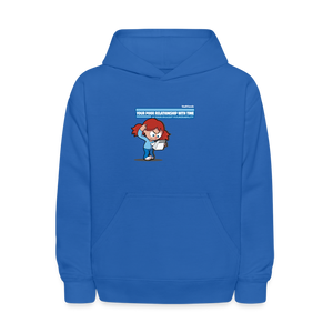 Your Poor Relationship With Time Is Your Biggest Vulnerability Character Comfort Kids Hoodie - royal blue