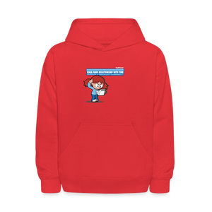 
            
                Load image into Gallery viewer, Your Poor Relationship With Time Is Your Biggest Vulnerability Character Comfort Kids Hoodie - red
            
        