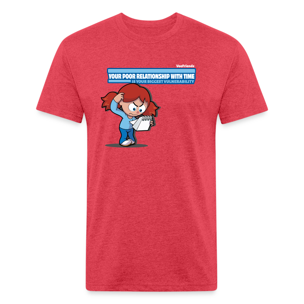 Your Poor Relationship With Time Is Your Biggest Vulnerability Character Comfort Adult Tee - heather red