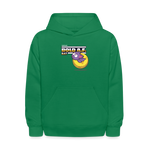 Bold A.F. Bat Character Comfort Kids Hoodie - kelly green