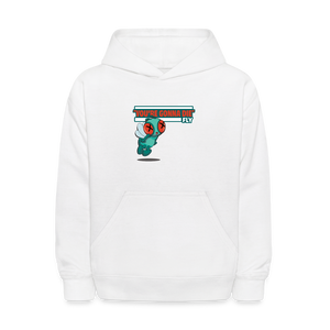 "You’re Gonna Die" Fly Character Comfort Kids Hoodie - white