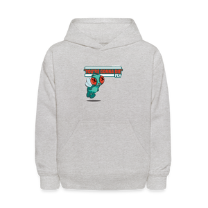 
            
                Load image into Gallery viewer, &amp;quot;You’re Gonna Die&amp;quot; Fly Character Comfort Kids Hoodie - heather gray
            
        