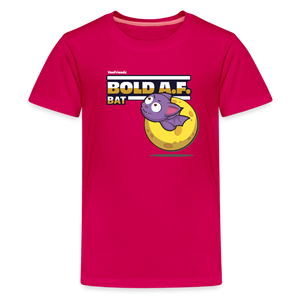 
            
                Load image into Gallery viewer, Bold A.F. Bat Character Comfort Kids Tee - dark pink
            
        