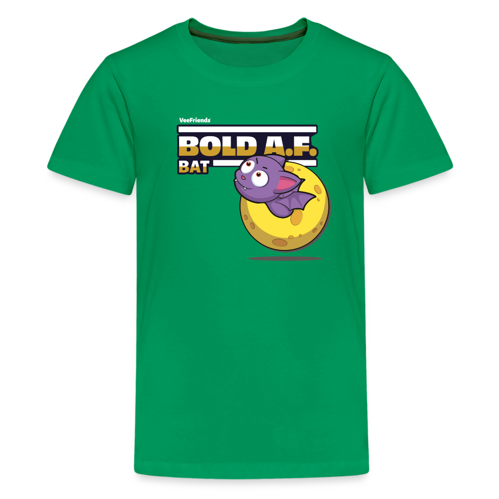 
            
                Load image into Gallery viewer, Bold A.F. Bat Character Comfort Kids Tee - kelly green
            
        