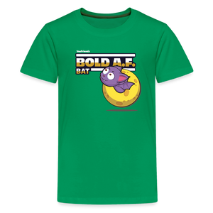 
            
                Load image into Gallery viewer, Bold A.F. Bat Character Comfort Kids Tee - kelly green
            
        