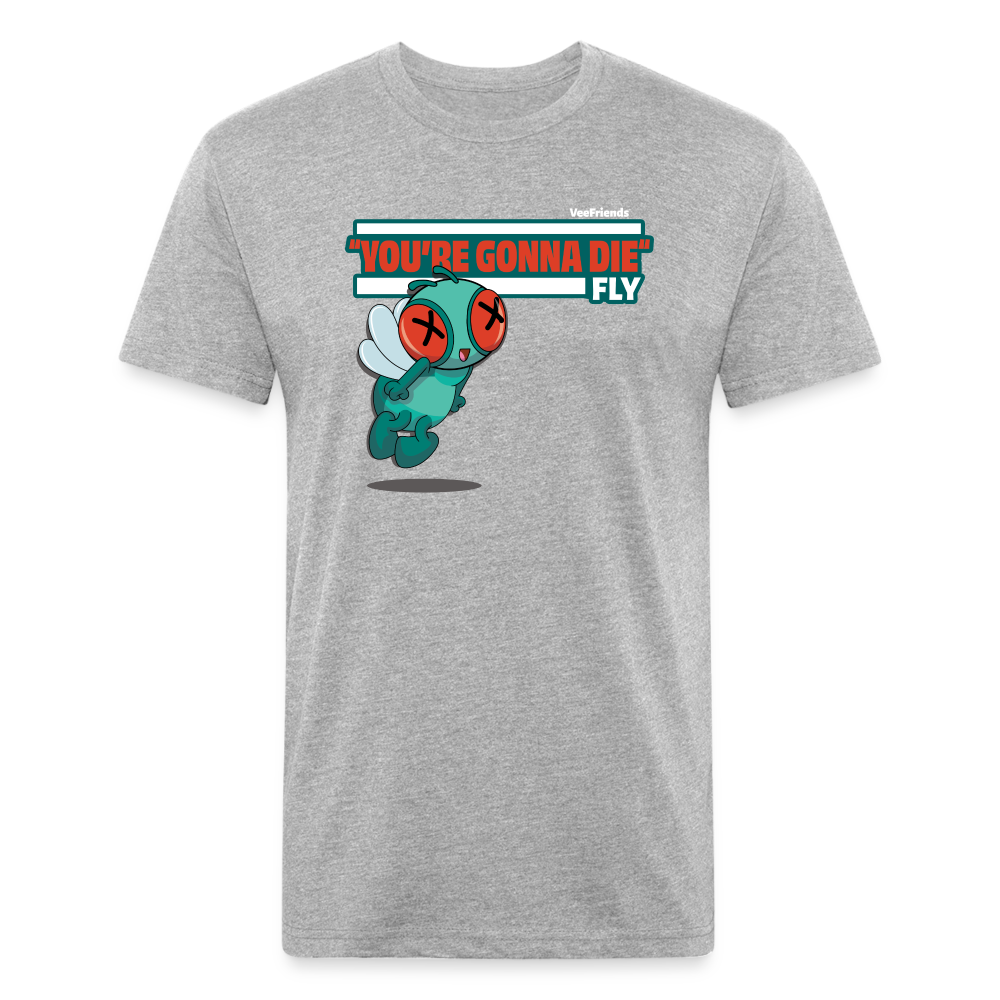 "You’re Gonna Die" Fly Character Comfort Adult Tee - heather gray