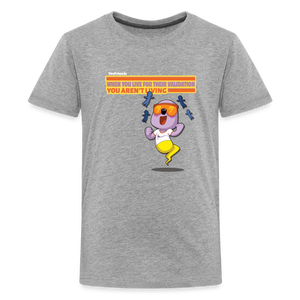 When You Live For Their Validation You Aren’t Living Character Comfort Kids Tee - heather gray