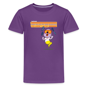 When You Live For Their Validation You Aren’t Living Character Comfort Kids Tee - purple