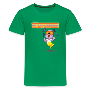 When You Live For Their Validation You Aren’t Living Character Comfort Kids Tee - kelly green