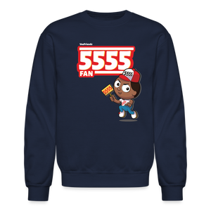 5555 Fan Character Comfort Adult Crewneck Sweatshirt - navy