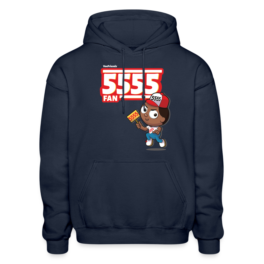 5555 Fan Character Comfort Adult Hoodie - navy