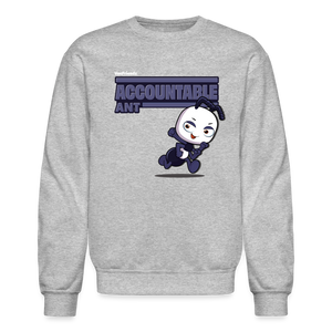 Accountable Ant Character Comfort Adult Crewneck Sweatshirt - heather gray