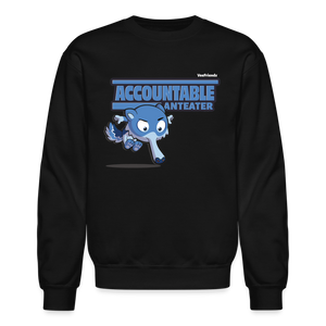 Accountable Anteater Character Comfort Adult Crewneck Sweatshirt - black