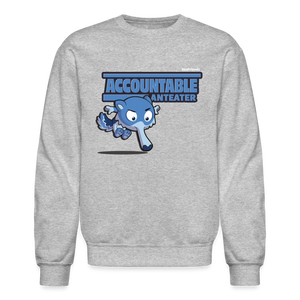 Accountable Anteater Character Comfort Adult Crewneck Sweatshirt - heather gray