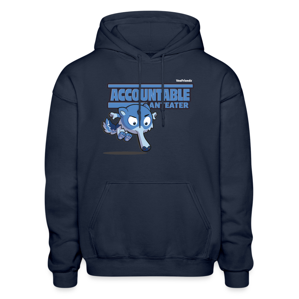 Accountable Anteater Character Comfort Adult Hoodie - navy