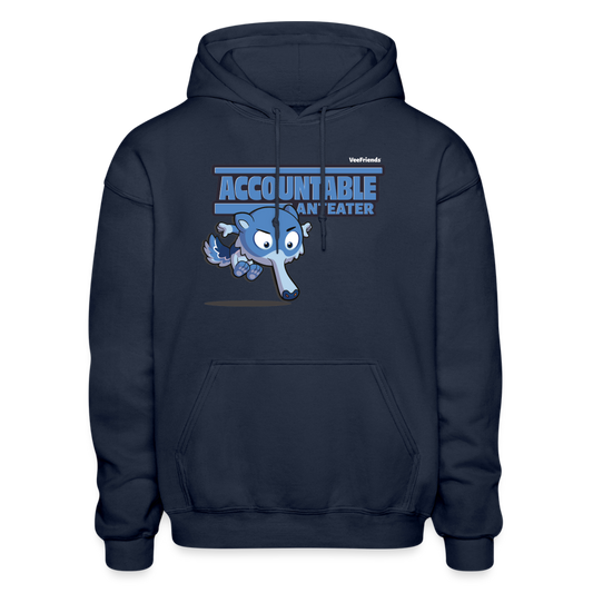 Accountable Anteater Character Comfort Adult Hoodie - navy