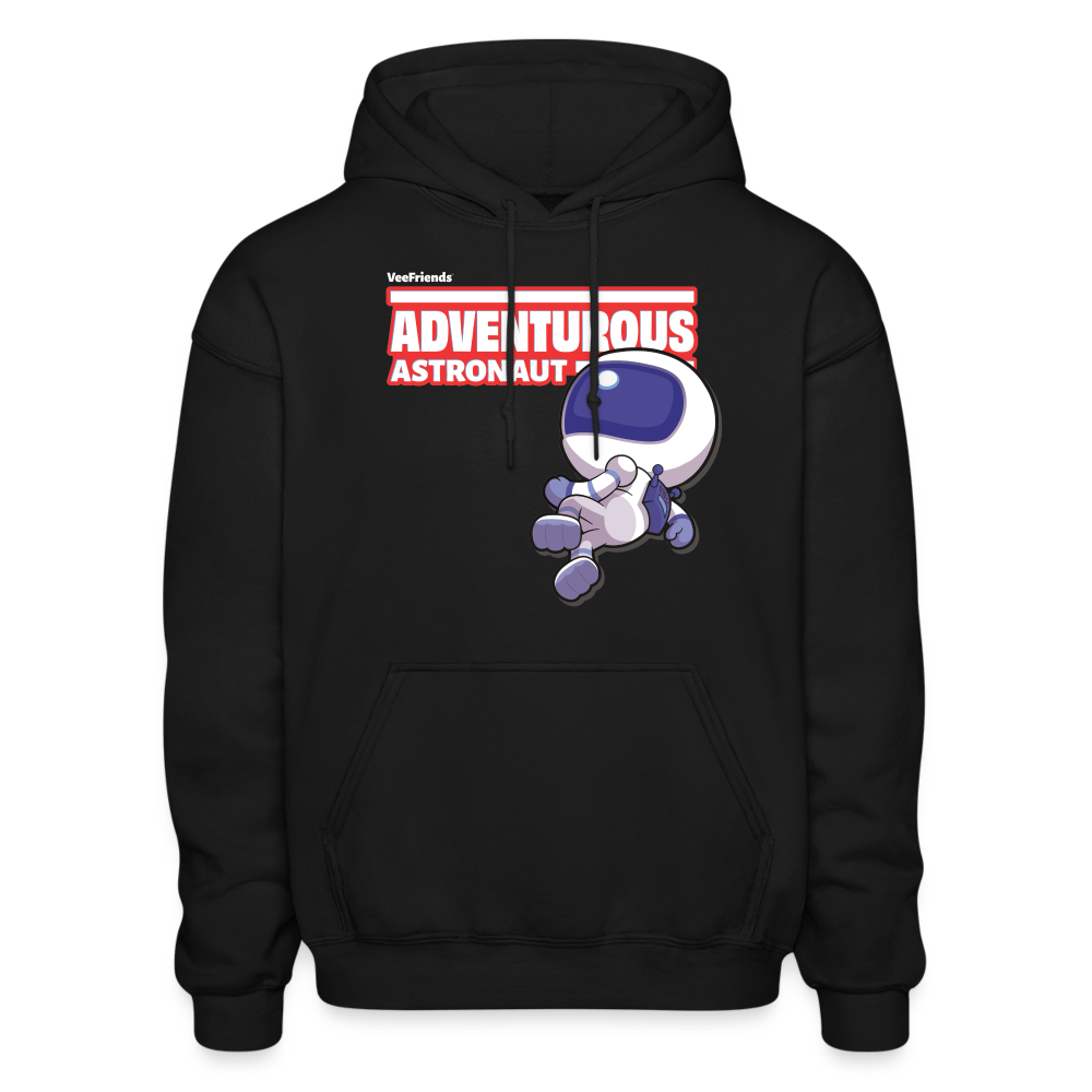 Adventurous Astronaut Character Comfort Adult Hoodie - black