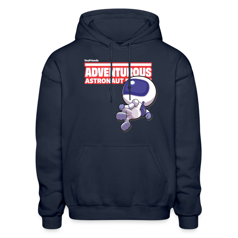 Adventurous Astronaut Character Comfort Adult Hoodie - navy