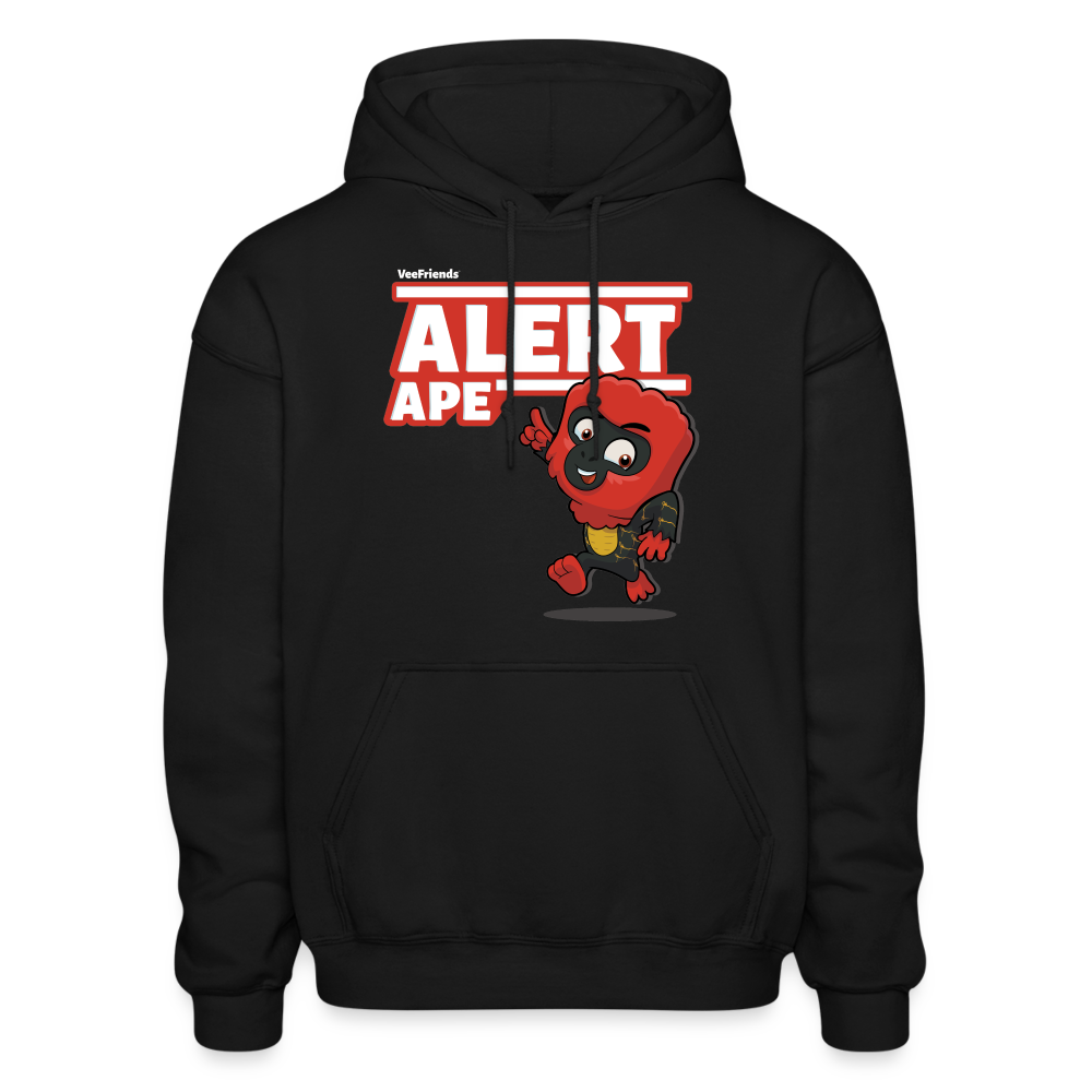 Alert Ape Character Comfort Adult Hoodie - black