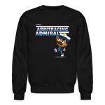 Arbitraging Admiral Character Comfort Adult Crewneck Sweatshirt - black