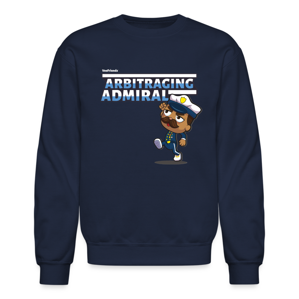 
            
                Load image into Gallery viewer, Arbitraging Admiral Character Comfort Adult Crewneck Sweatshirt - navy
            
        