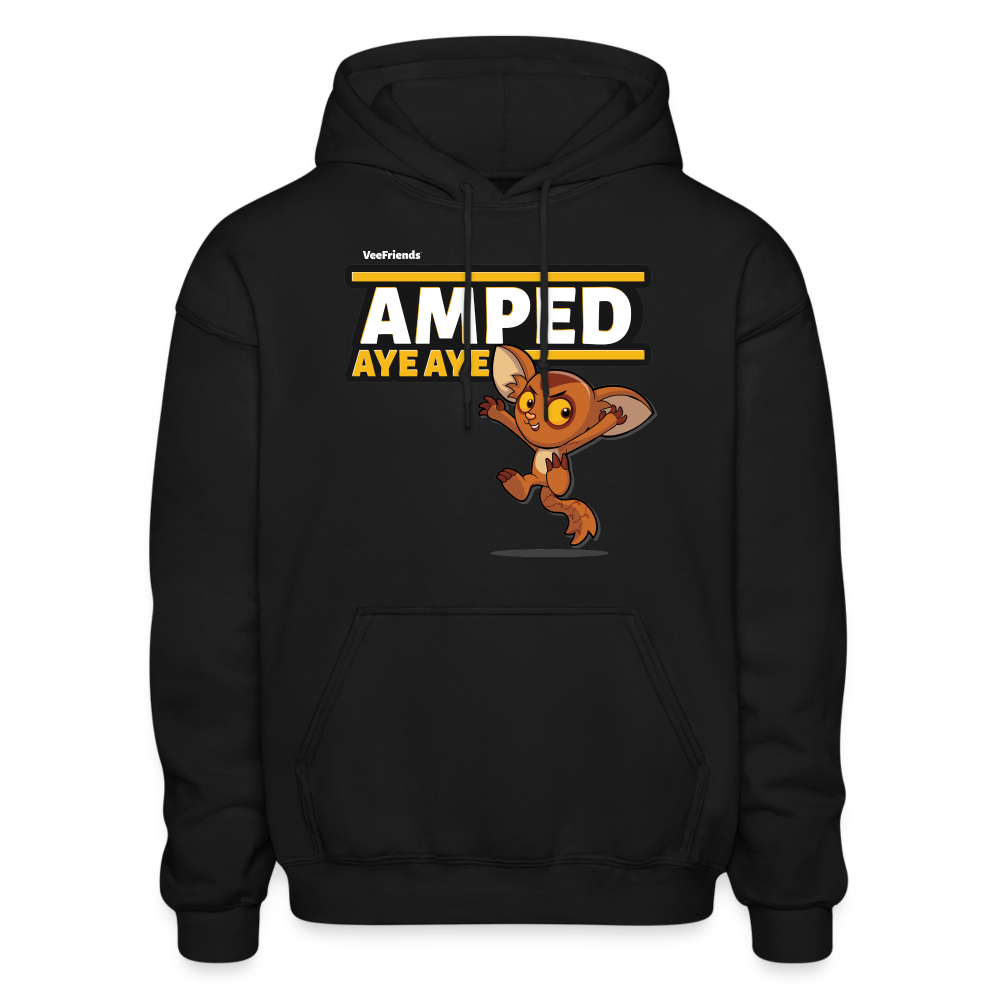 Amped Aye Aye Character Comfort Adult Hoodie - black